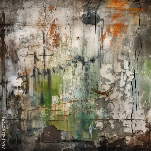 Post-Apocalyptic Concrete, concrete texture background made with Generative AI