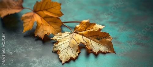 Autumn leaves background  generative ai