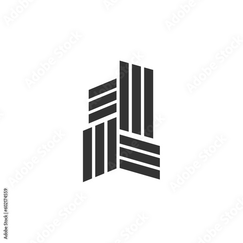 apartment logo template. Icon Illustration Brand Identity. Isolated and flat illustration. Vector graphic