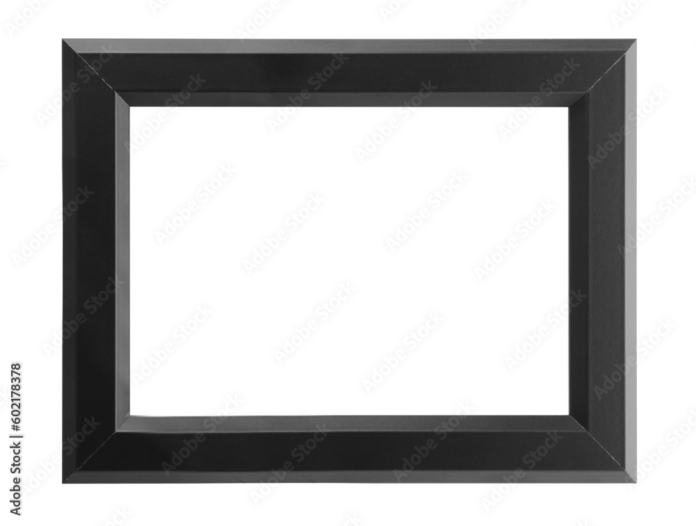 Black frame isolated on white. For mirror, photo, picture, painting and others