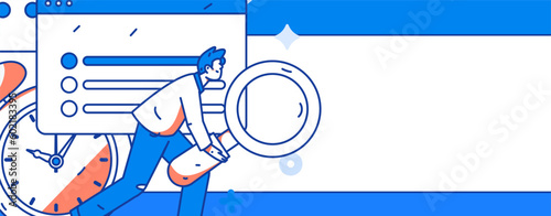 Job Interview People Flat Vector Concept Operation Hand Drawn Illustration
