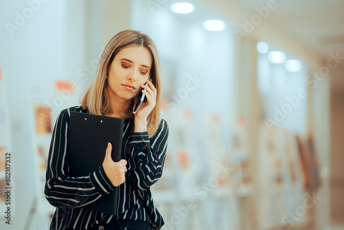 Photography Professional Planner Talking on the Phone at Formal Event