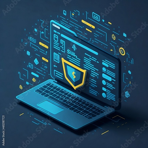 Fototapeta Cyber security Data Protection Information