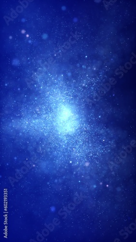 Elegant Seasonal Blue Twinkling Snowy Stars Decoration Wallpaper GUI Background