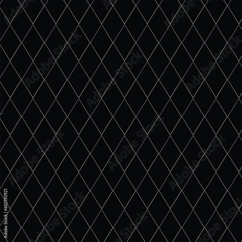 abstract black white gradient rhombus pattern with black bg.