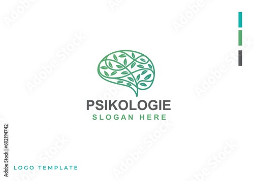 Health Brain logo designs concept vector, Nature Mind logo template, Education logo symbol