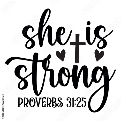 She is strong proverbs 31:25 SVG