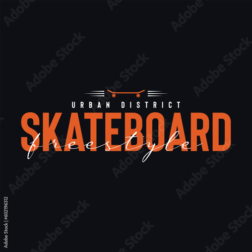 skateboarding and skateboard Typography