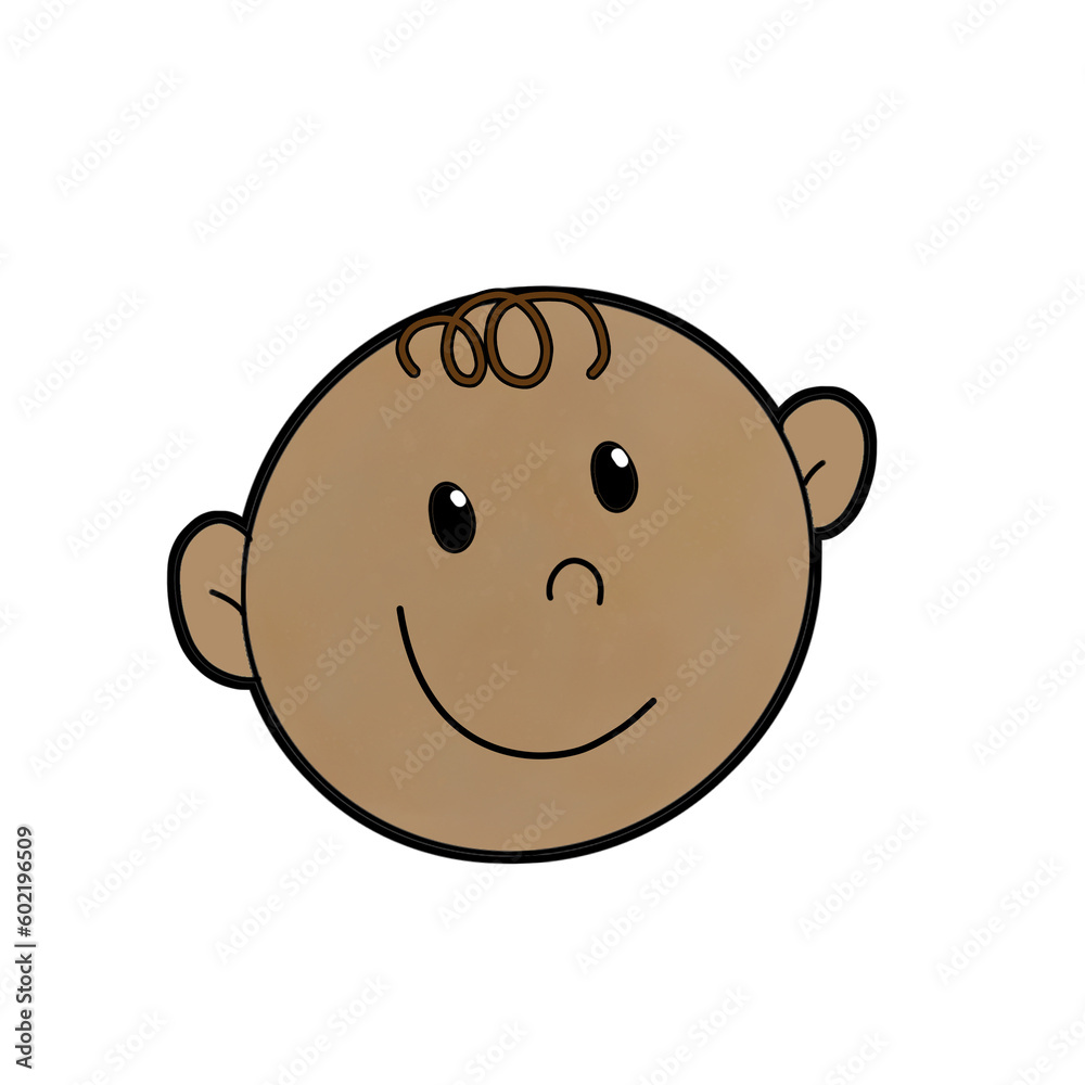 Cute Baby Face Drawing Illustration Cartoon Cute Baby Face Drawing Illustration Cartoon