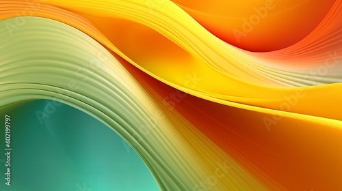 marvelous excited color turn foundation, inventive sensible foundation with orange, yellow and green for introduction. Creative resource, AI Generated photo