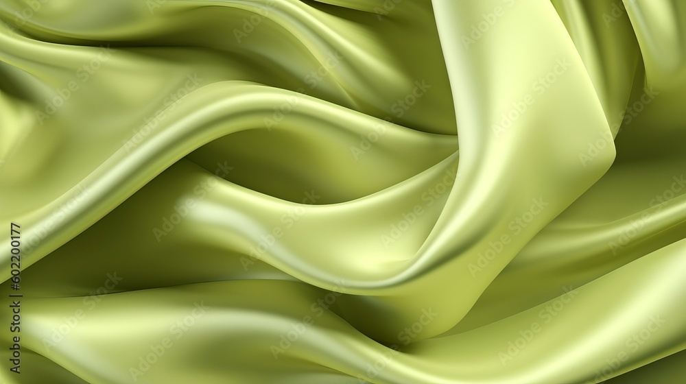 Smooth lime green honorable affecting silk foundation. Creative resource, AI Generated Smooth lime green honorable affecting silk foundation. Creative resource, AI Generated