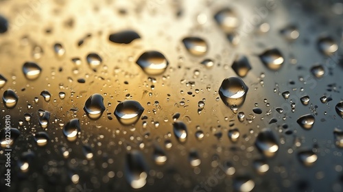 clammy sprinkled glass with water bits closeup like surface or establishment. Creative resource, AI Generated