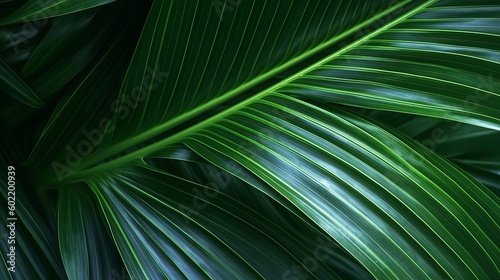 theoretical green leaf surface  nature establishment  tropical leaf. Creative resource  AI Generated