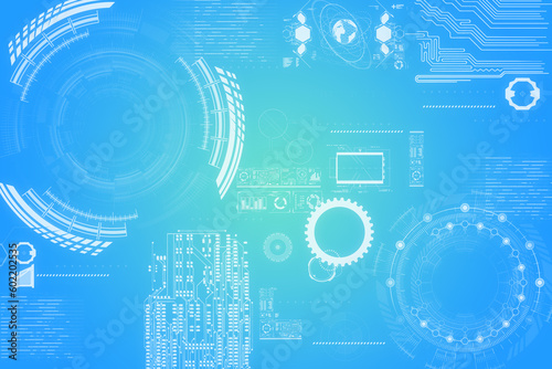 テクノロジーイメージ ブルー