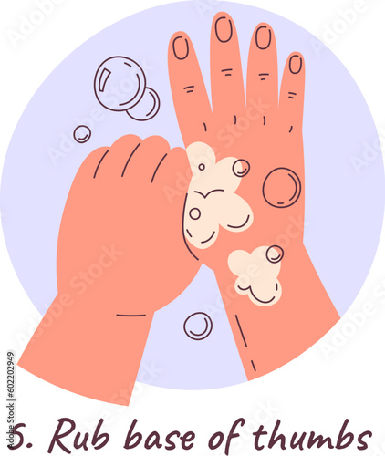 Rub Base Of Thumbs Hygiene Badge