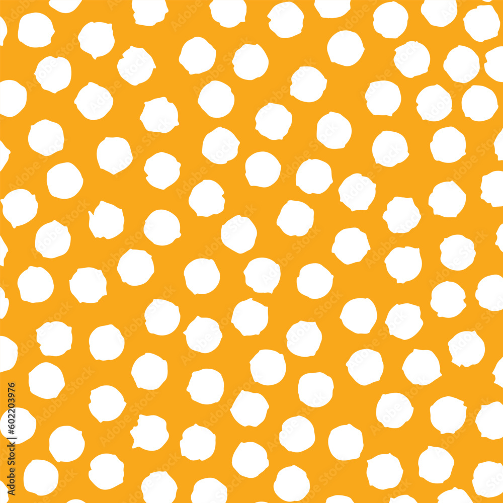 white Polka dots in yellow bg white Polka dots in yellow bg