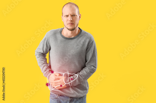 Man suffering from pain in ...