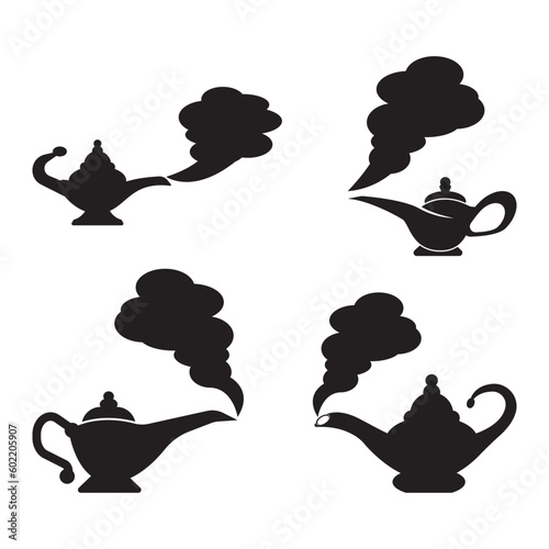 Genie symbol icon,logo illustration design template.