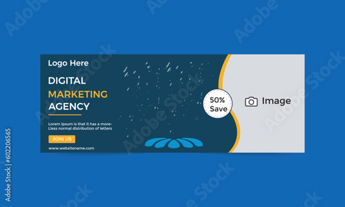 new facebook banner design vector