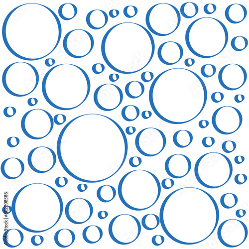 Blue bubbles background pattern