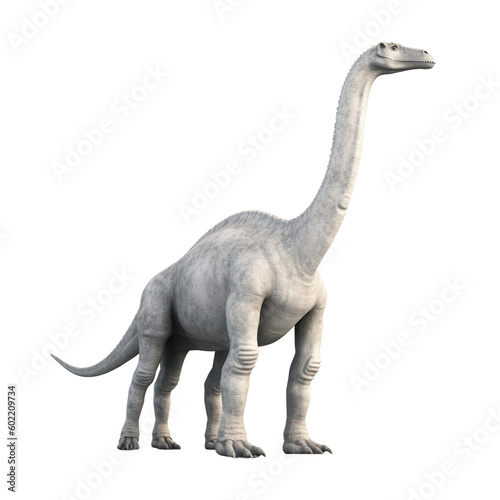 Dinosaur - Diplodocus on transparent background, Generative ai © SuperPixel Inc