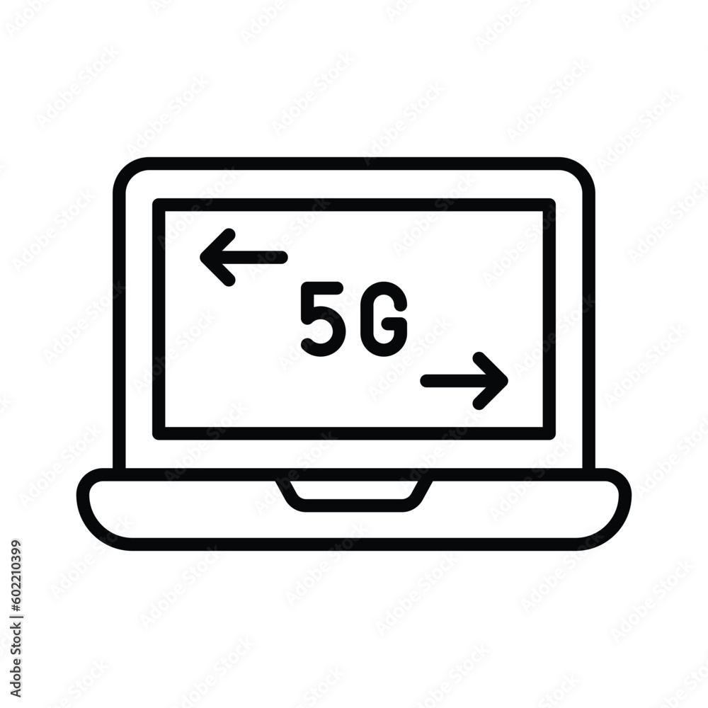 Carefully crafted vector of 5G technology, icon of 5G network in editable style Carefully crafted vector of 5G technology, icon of 5G network in editable style