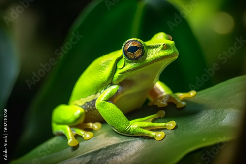 green tree frog Ai Generative