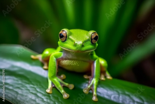 green tree frog Ai Generative