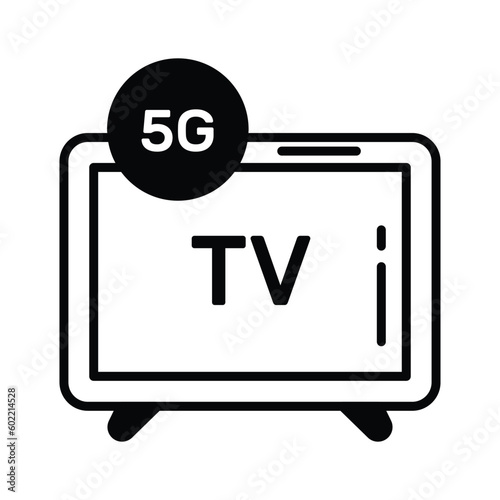 Beautifully designed vector of smart tv in trendy style, editable icon
