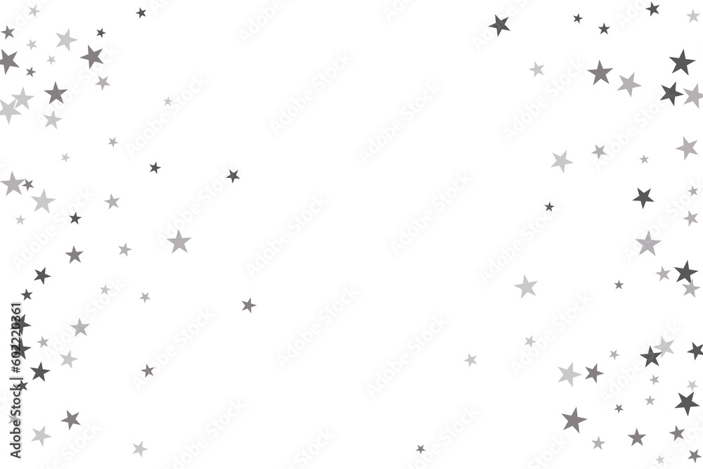 Star confetti. Silver casual confetti background. Bright design pattern. Star confetti. Silver casual confetti background. Bright design pattern.