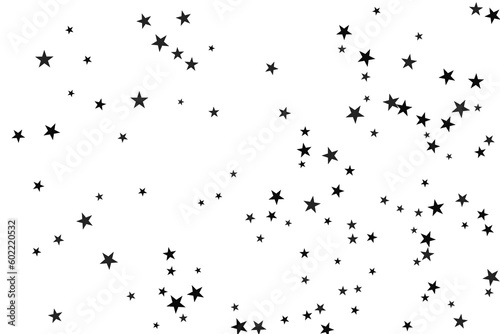 Star confetti. Abstract casual confetti background. Bright design pattern. © niko180180