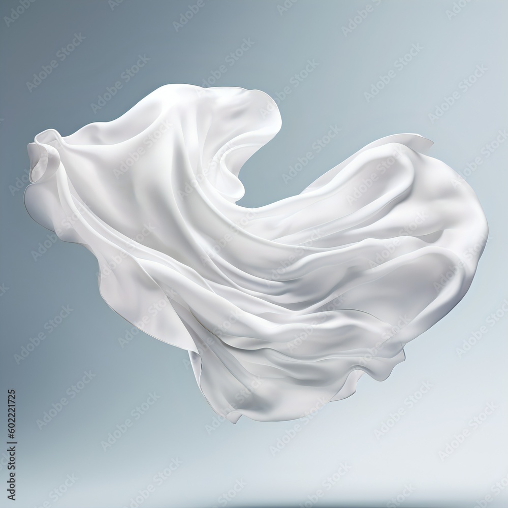White silk flying in the wind White silk flying in the wind