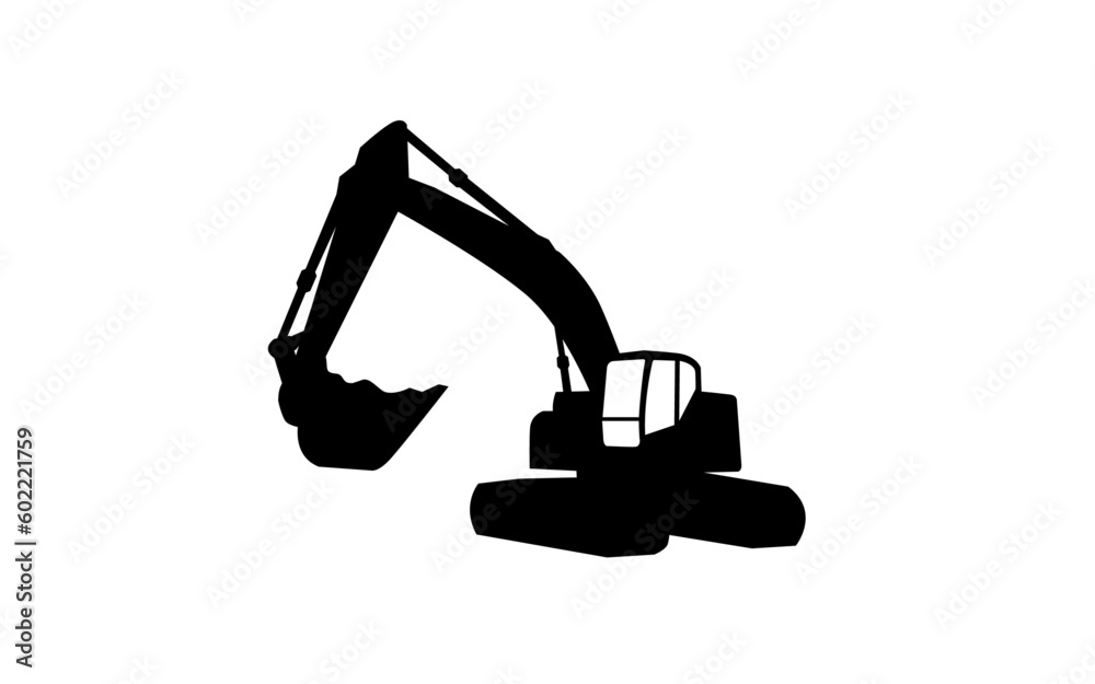 Excavator illustration for template
Excavator illustration for template