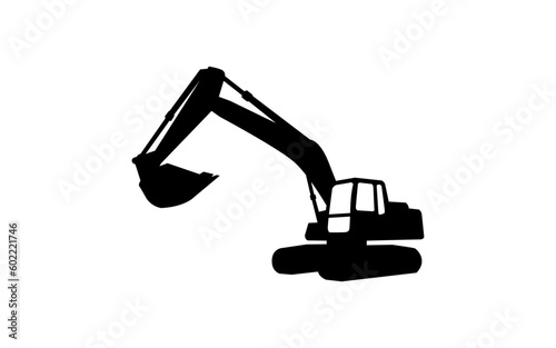 Excavator illustration for template
