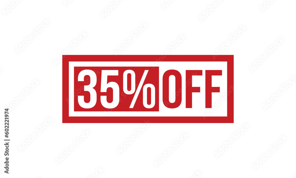 35% off stamp red rubber stamp on white background. 35% off stamp sign. 35% off stamp. 35% off stamp red rubber stamp on white background. 35% off stamp sign. 35% off stamp.