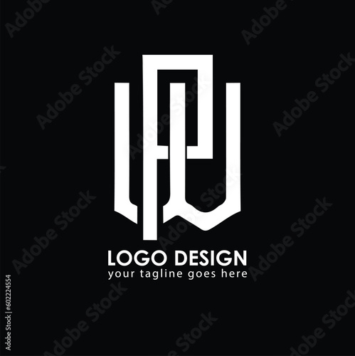 WP PW Logo Design, Creative Minimal Letter PW WP Monogram