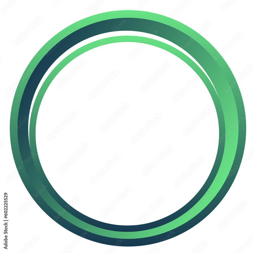 Gradient Green circle with transparent background. Round Circle ring shape in png format. Gradient Green circle with transparent background. Round Circle ring shape in png format.