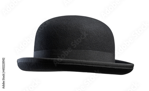 Print op canvas Bowler hat isolated on a white background