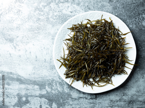 Fresh Seaweed Sargassum Fusiforme, Food Ingredients photo