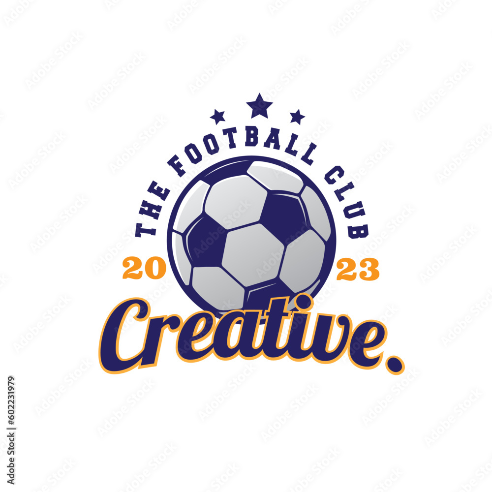 design logo sports football vector illustration