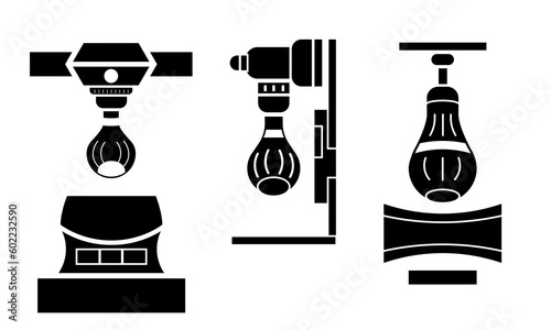 boxing punch game machine icon