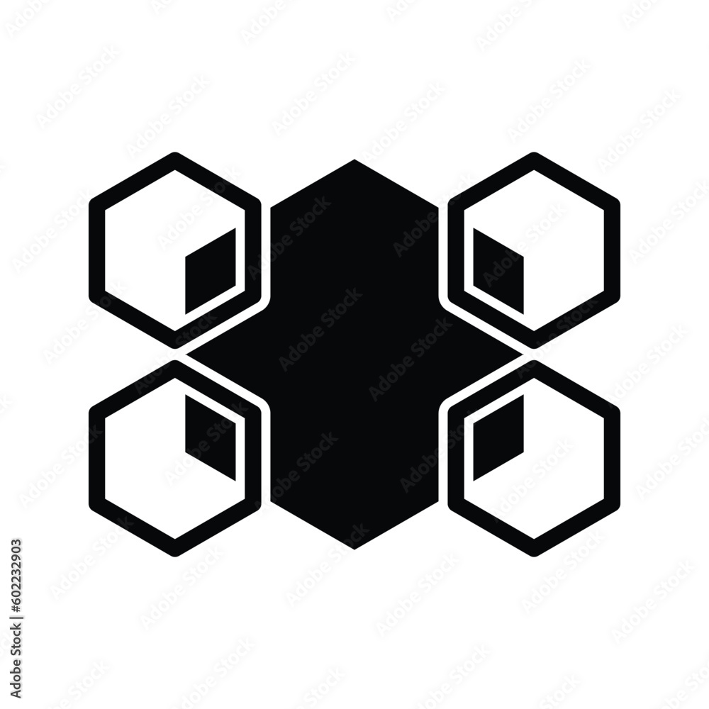 Obraz premium Abnormal, different, shape icon.
