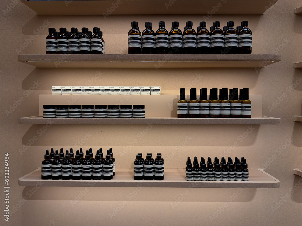 SHANGHAI - CHINA:MAY.14,2023:the first Aesop store interior at shanghai ...