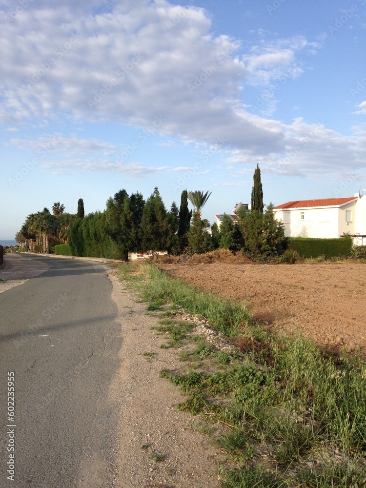 road in the countryside on Cyprus
