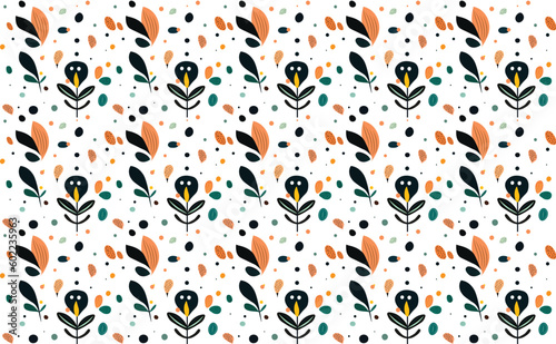 Modern Seamless Floral Pattern Vector Decoration for wall, textile, fashion, and fabrics printing