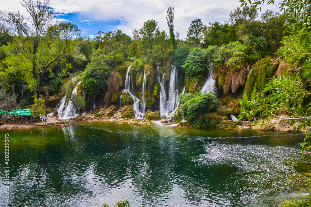 Naklejka premium Kravica waterfalls in Bosnia and Hercegovina 