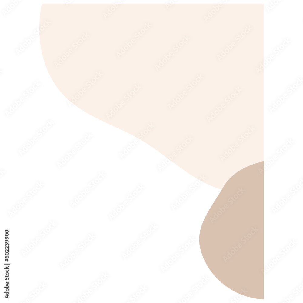 Earth Tone Freeform Organic Shape Corner Earth Tone Freeform Organic Shape Corner
