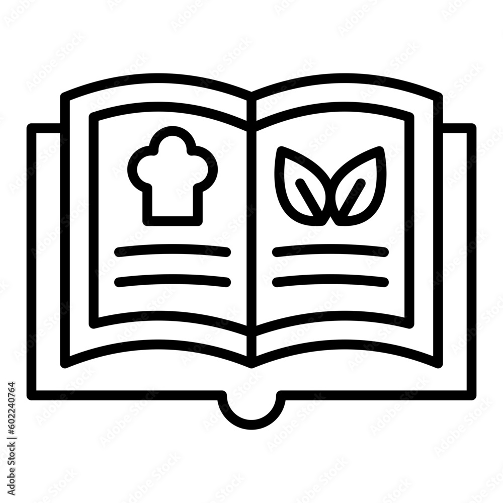 Recipe Line Icon Recipe Line Icon
