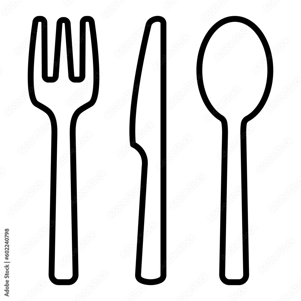 Cutlery Line Icon Cutlery Line Icon