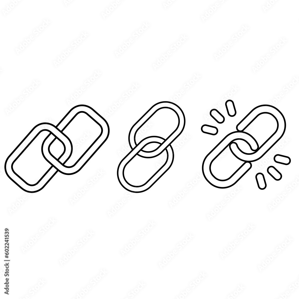 Link icon vector set. web address illustration sign collection. website symbol or logo. Link icon vector set. web address illustration sign collection. website symbol or logo.